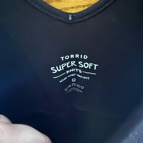 LOWEST PRICE Torrid Black Babydoll Top - Picture 3 of 5